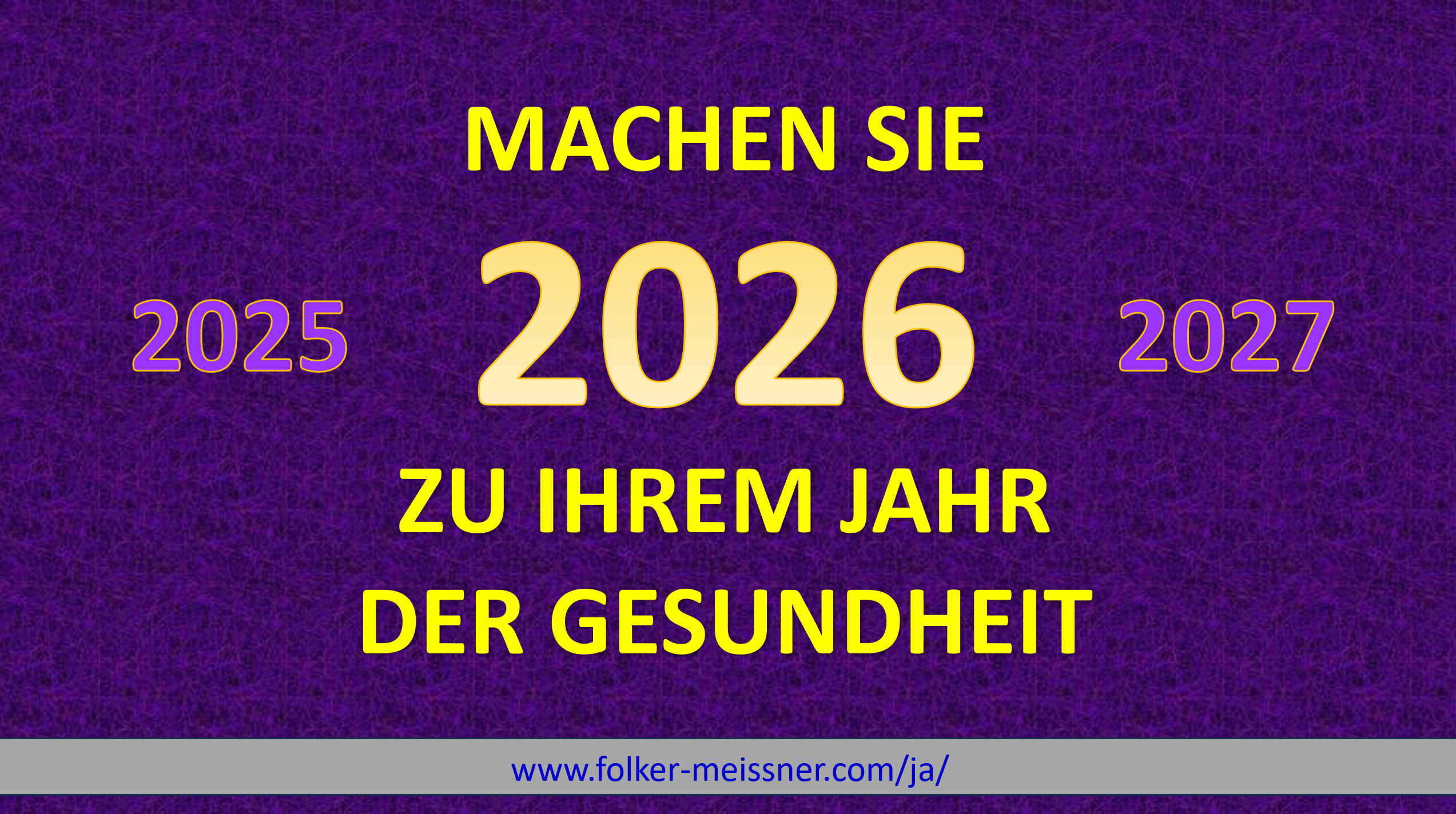 2026-JAHR DER GESUNDHEIT